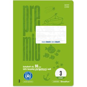 Produktbild für Schulheft Staufen Premio, 040780003, für 3. Klasse, A5