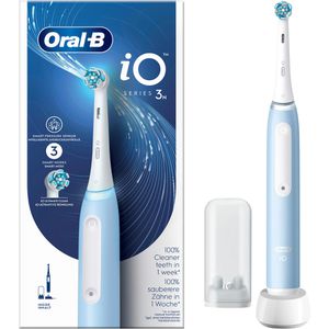 Elektrische-Zahnbürste Mini-Etui Oral-B Series Putzmodi, mit für iO Böttcher Aufsteckbürsten AG 3N, 3 – Blue,