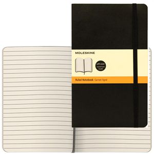 Notizbuch Moleskine Large, schwarz, ca. A5