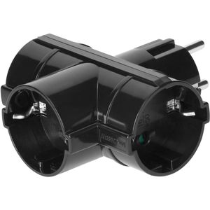 Produktbild für Steckdosenadapter Orno AE-13184, schwarz
