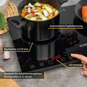 Produktbild für Kochplatte TZS-First-Austria Slim, FA-5095-3