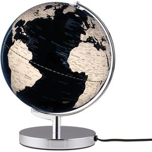 Globus TROIKA Terra Light Schwarz / Silber, Ø 25cm