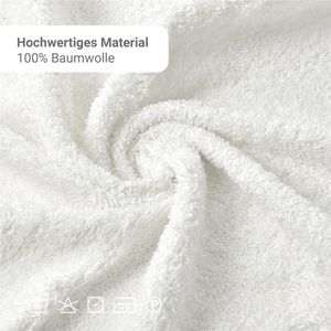 Produktbild für Handtuch NatureMark Frottier, weiß, 30 x 50 cm