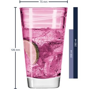 Produktbild für Trinkgläser Leonardo Vario Struttura 047285 farbig