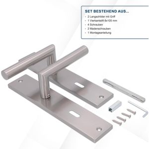 Produktbild für Drückergarnitur Alpertec Moskau Square BB