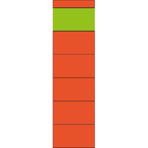 Rückenschilder Grüner-Balken rot