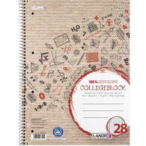 Produktbild für Collegeblock Landre 400146724 College, A4