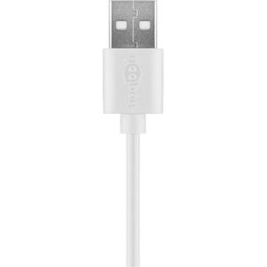 Produktbild für Ladekabel Goobay 59130, weiß, 2m