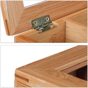 Produktbild für Teebox Relaxdays 10024614, für Teebeutel, natur, aus Bambus