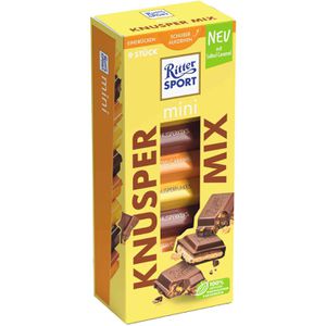 Minischokolade Ritter-Sport Mini Turm Knusper Mix