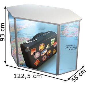 Produktbild für Messetheke Update-Displays Sechseck, faltbar