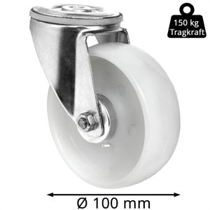Produktbild für Schwerlastrolle CASCOO Serie N0N0, Lenkrolle