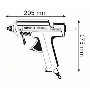 Produktbild für Heißklebepistole Bosch GKP 200 CE, 500 W, kabellos