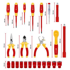 Produktbild für Werkzeugkoffer Einhell E-Case Elektrik, 370516