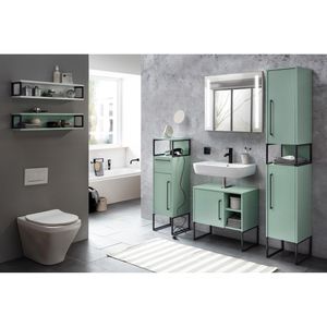 Produktbild für Badschrank Schildmeyer Limone 146111, mit 2 Füßen, mint