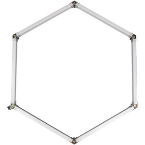 Produktbild für Deckenleuchte Luxula LX300330 Hexagon, weiß, LED
