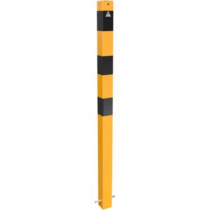 Produktbild für Absperrpfosten Schake 470BG/1, 1 Öse, schwarz/gelb, Metall