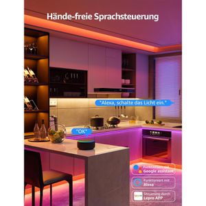 Produktbild für LED-Streifen Lepro S1 Smart KI, dimmbar, weiß + RGB