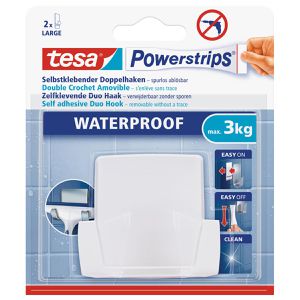 Produktbild für Klebehaken Tesa 59704 Powerstrips Waterproof Wave