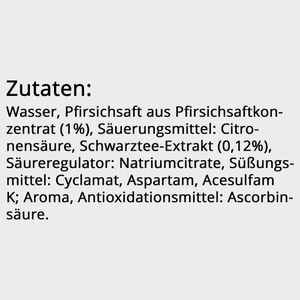 Produktbild für Eistee Durstlöscher Pfirsich zero, im Trinkpäckchen