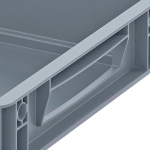 Produktbild für Eurobox AUER EG 43/75, grau, 6,9 Liter