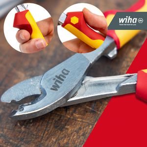 Produktbild für Kabelschere Wiha 43666, Z50306, bis 60 mm², VDE-geprüft