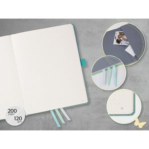 Produktbild für Notizbuch Sigel Jolie Gradient Sky, JB100, Stoff Hardcover
