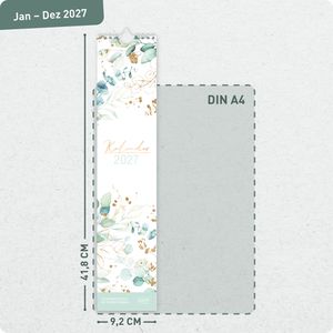 Produktbild für Streifenkalender Häfft 11399-4, Blattgold
