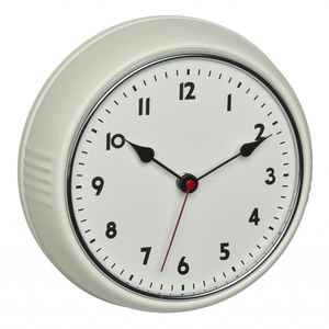 Produktbild für Wanduhr TFA 60.3541.09, Metall, analog, Funkuhr