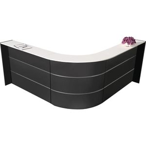 Empfangstheke Kerkmann Bari 3556, anthrazit / weiß