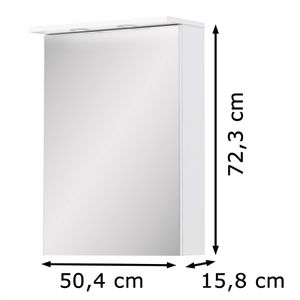 Produktbild für Spiegelschrank Schildmeyer Sarah 148443, weiß