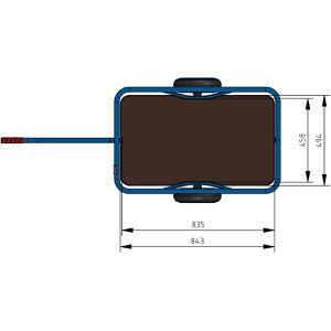Produktbild für Handwagen Fetra 4092V, mit Plattform