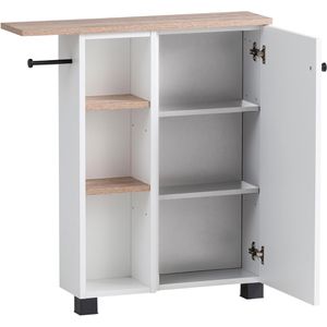 Produktbild für Badschrank Schildmeyer Lugo 157453, mit 2 Füßen, kreideweiß