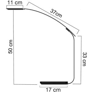 Produktbild für Schreibtischlampe Unilux Timelight, schwarz, LED, dimmbar