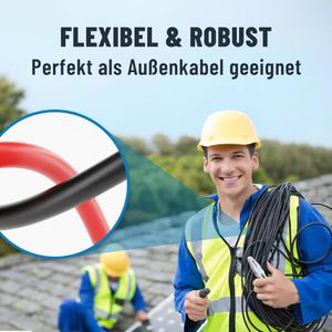 Produktbild für Solarkabel Absina 910003, H1Z2Z2-K, bis 1000 V, 10 m