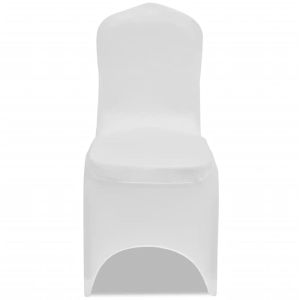 Produktbild für Stuhlhusse vidaXL 241197, elastisch, weiß