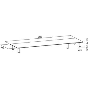 Produktbild für Monitorständer LogiLink BP0060, Glas/Metall