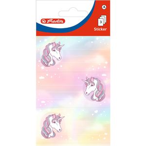 Buchetiketten Herlitz 50034260, Motiv 1 Einhorn