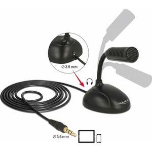 Produktbild für Mikrofon DeLock 65872, schwarz