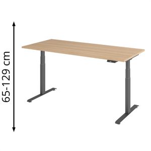 Schreibtisch Böttcher-AG Base Lite eiche / graphit
