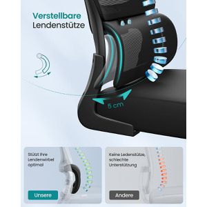 Produktbild für Bürostuhl Songmics OBN041B01