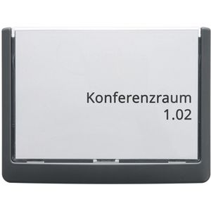 Türschild Böttcher-AG Premium, A6, grau