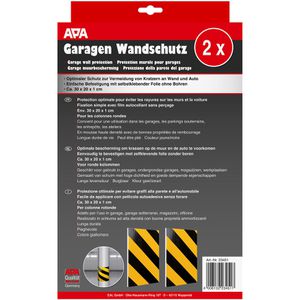 Produktbild für Wandschutz APA rund, schwarz/gelb