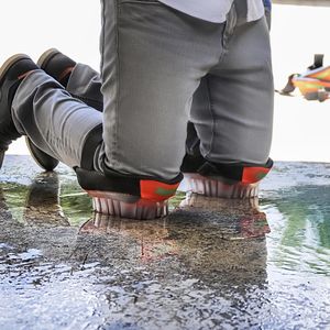 Produktbild für Kniepolster Grüntek mit Kunststoff-Hartschalen, DIN EN 14404