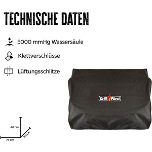 Produktbild für Grillabdeckung Grillfürst 20-026, aus Gewebematerial, schwarz