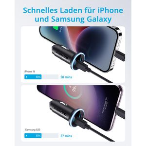 Produktbild für Zigarettenanzünder-Adapter Anker 323, 3 A, 52,5 Watt