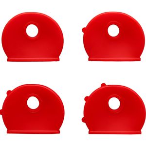 Schlüsselkappen Rema halbrund, 10 Stück