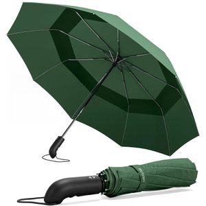 Produktbild für Regenschirm Wilford&amp;Sons Doppeldach, grün, sturmfest