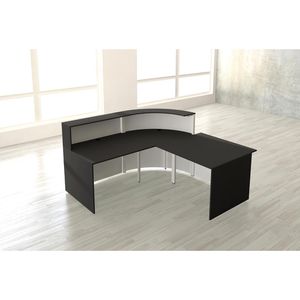 Produktbild für Empfangstheke Kerkmann Cento 4, 3853, weiß / anthrazit