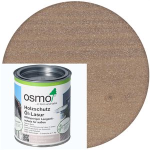 Osmo Holzlasur Holzschutz Öl-Lasur Effekt, 0,75l, außen, 1140 achatsilber